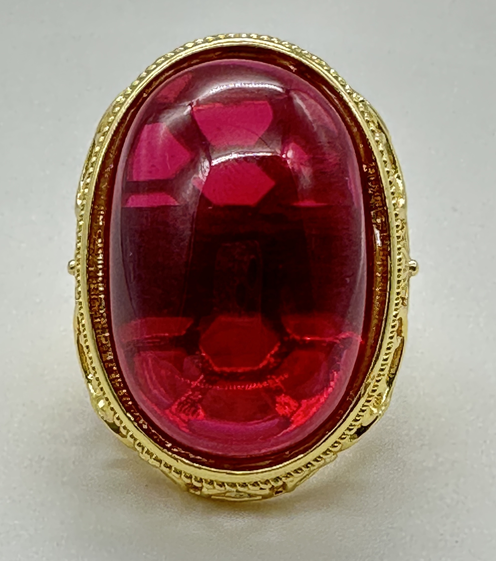 红宝石鸽血红戒指大清乾隆年制