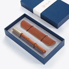 质实用年会小礼品古风中国风故宫博物院纪念品文创礼品产品定制刻字logo商务男士金属黄铜中性 酸枝竹节笔+笔套