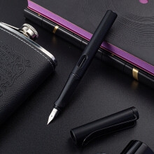 钢笔359 正姿 磨砂黑 EF尖薄厚片工艺学生练字钢笔 （附加6支墨囊）铱金钢笔签字笔