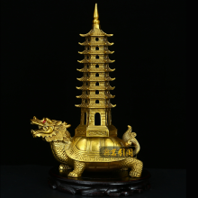 铜文昌塔摆件纯铜助学业事业步步高升九层十三层客厅书房办公桌家居装饰品工艺礼品